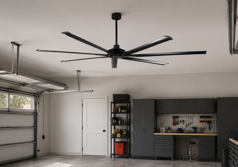 Extra Large Ceiling Fans for Garages: How to Choose the Right Size and Airflow
