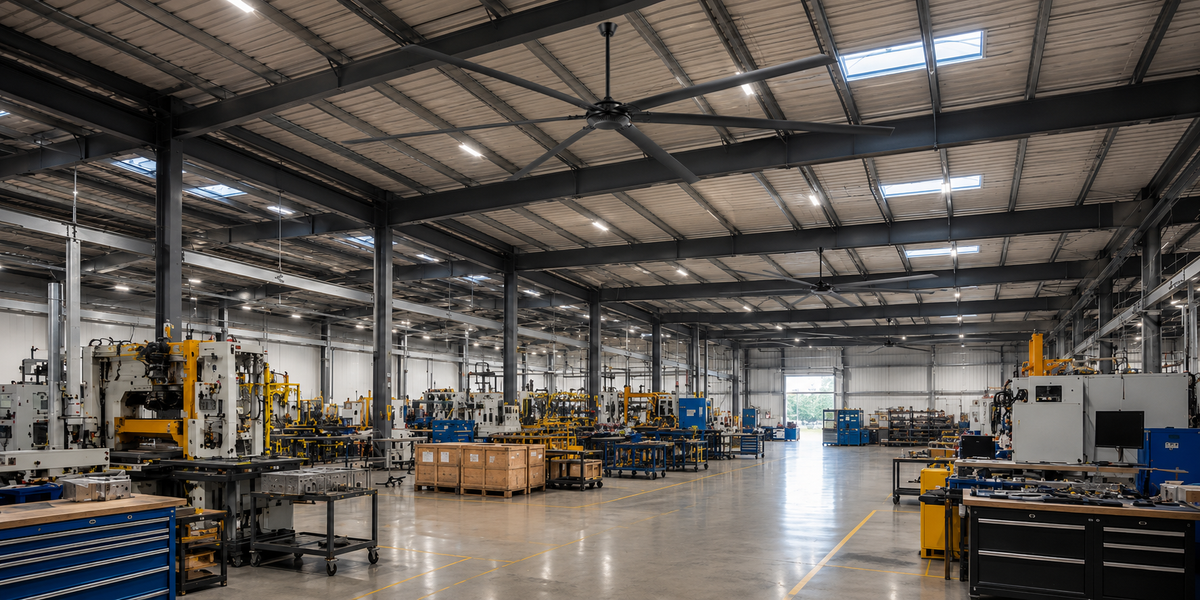 HVLS Fan Coverage Guide: How Much Space Can One Fan Cover? - XXXLFAN